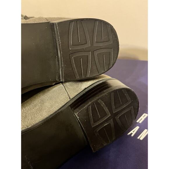 Stuart Weitzman •6• Mane Fringe Over the Knee Taupe Beige Suede 50/50 Boots NEW - Picture 14 of 16